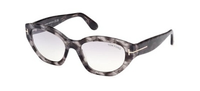 Tom Ford TF 1086 55C Square Sunglasses in Grey Black 55mm