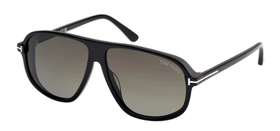 Tom Ford TF 1208 01B Black Square Sunglasses 61mm