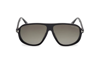 Tom Ford TF 1208 01B Black Square Sunglasses 61mm
