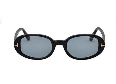Tom Ford TF1364 01A Sunglasses - Black Brown Frame, Round Lens