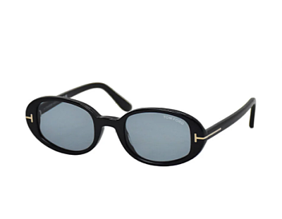 Tom Ford TF1364 01A Sunglasses - Black Brown Frame, Round Lens