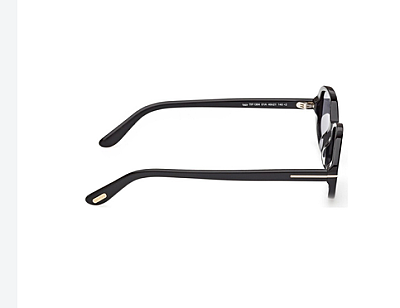 Tom Ford TF1364 01A Sunglasses - Black Brown Frame, Round Lens