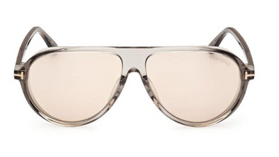 Tom Ford TF 2013 93E Square Sunglasses in Grey Transparent 60mm