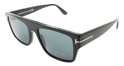 Tom Ford TF 907 01V Black Square Sunglasses 55mm