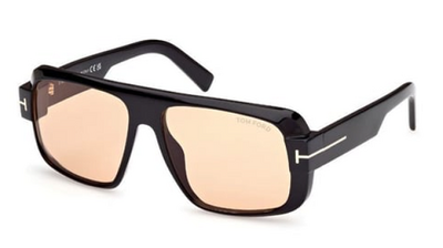 Tom Ford TF1101 ECO 01E Black Bone Square Sunglasses