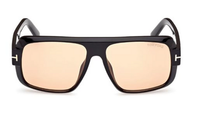 Tom Ford TF1101 ECO 01E Black Bone Square Sunglasses