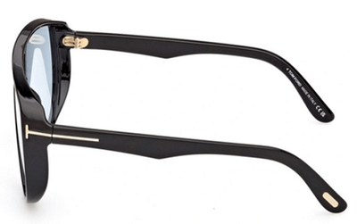 Tom Ford TF1182 01V Black Square Sunglasses 138mm