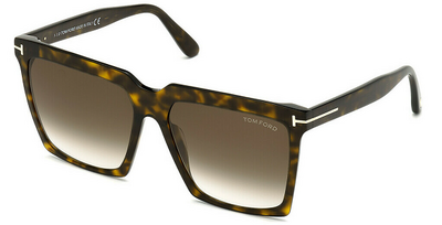 Tom Ford TF764 52K Brown Gradient Square Sunglasses