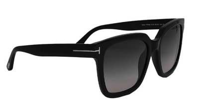 Tom Ford TF952 01B Black Square Gradient Sunglasses 55mm