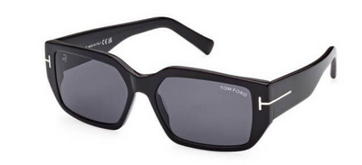 Tom Ford TF989 01A Black Square Sunglasses 56mm