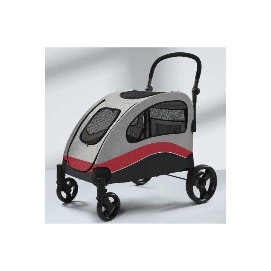 Tommy Pet Stroller Red Large Capacity 90x73x108 cm