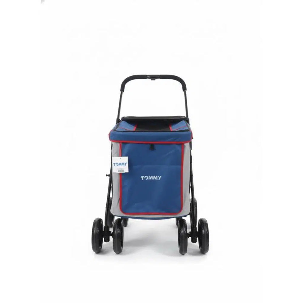 Tommy Pet Stroller Blue Large Capacity Carrier 102x62x105cm