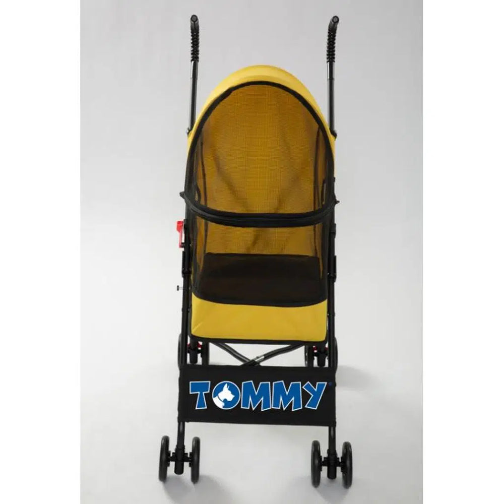 Tommy Pet Stroller Yellow Durable Oxford Fabric 15kg Capacity