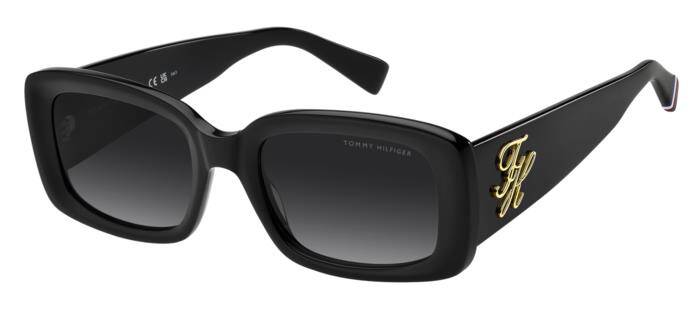 Tommy Hilfiger TH 2343/S Women's Black Square Sunglasses 53mm