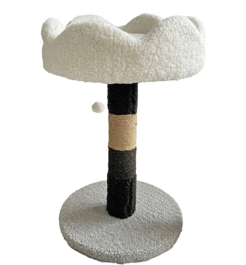 Tommy Multi-Color Cat Scratching Post with Terrace 40x40x60 cm