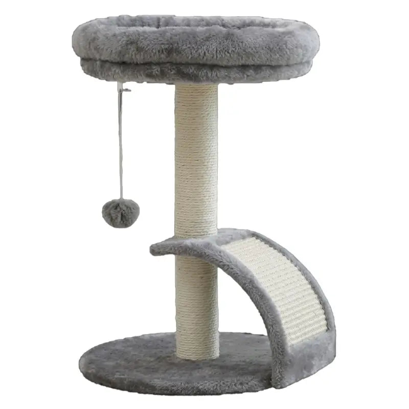 Tommy Cat Scratching Tower with Terrace and Bridge, Gray 36x36x52 cm