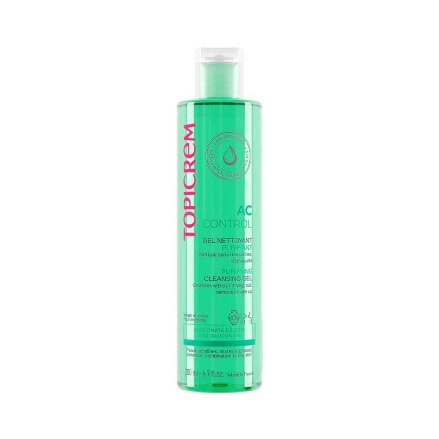 Topicrem AC Purifying Cleansing Gel for Oily Skin 200 ml