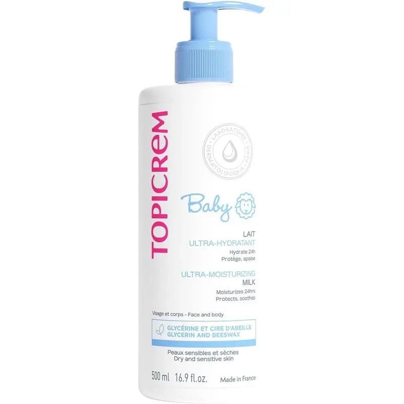 Topicrem Baby Ultra-Hydrating Milk for Dry Skin 500ml
