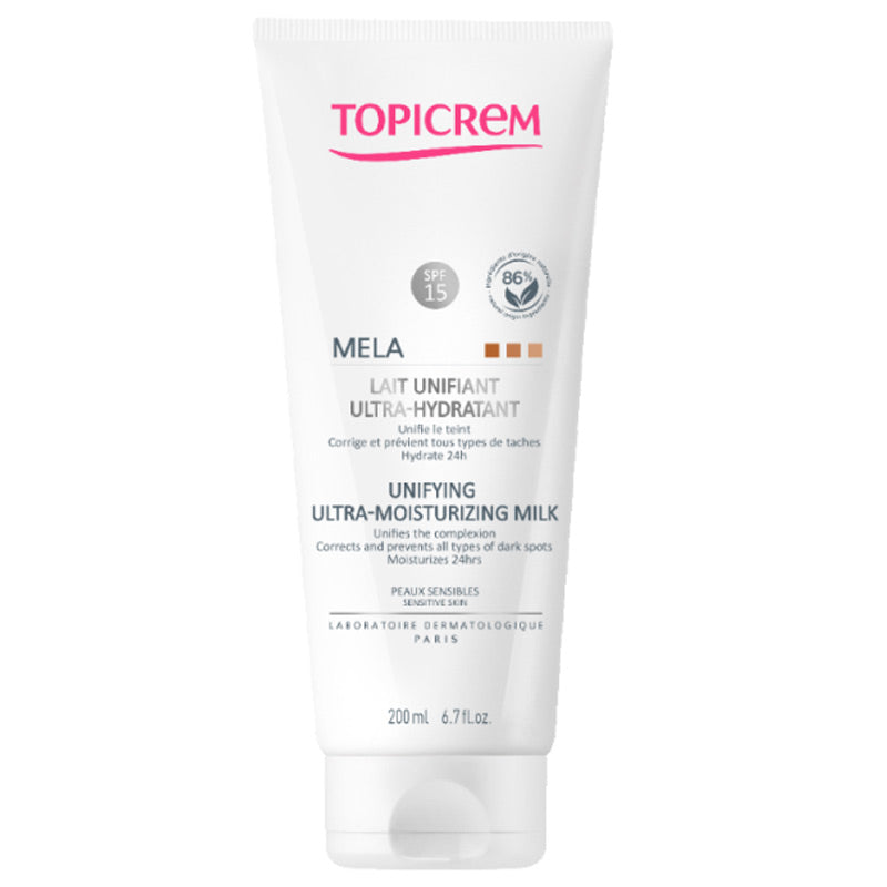 Topicrem Mela Lightening Ultra Moisturizing Milk 200ml - Body Cleansers
