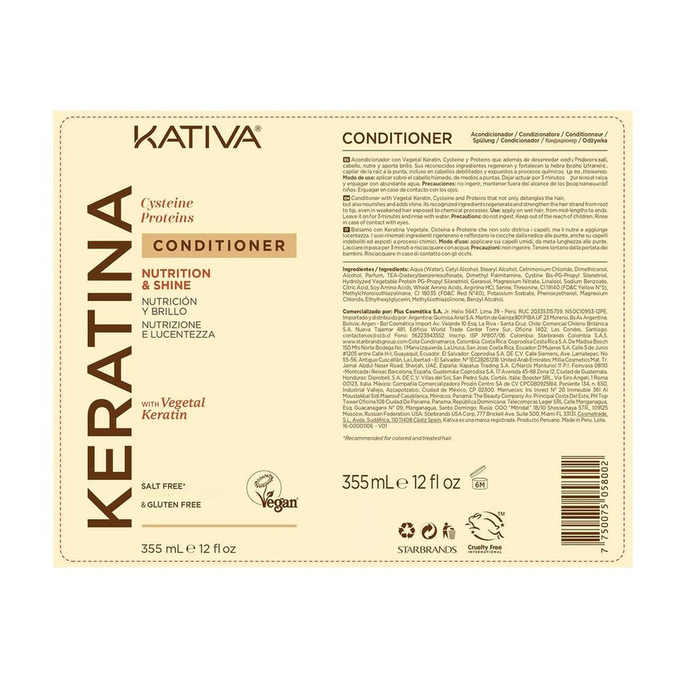Kativa Keratinli Vegan Saç Bakım Kremi 355 ml