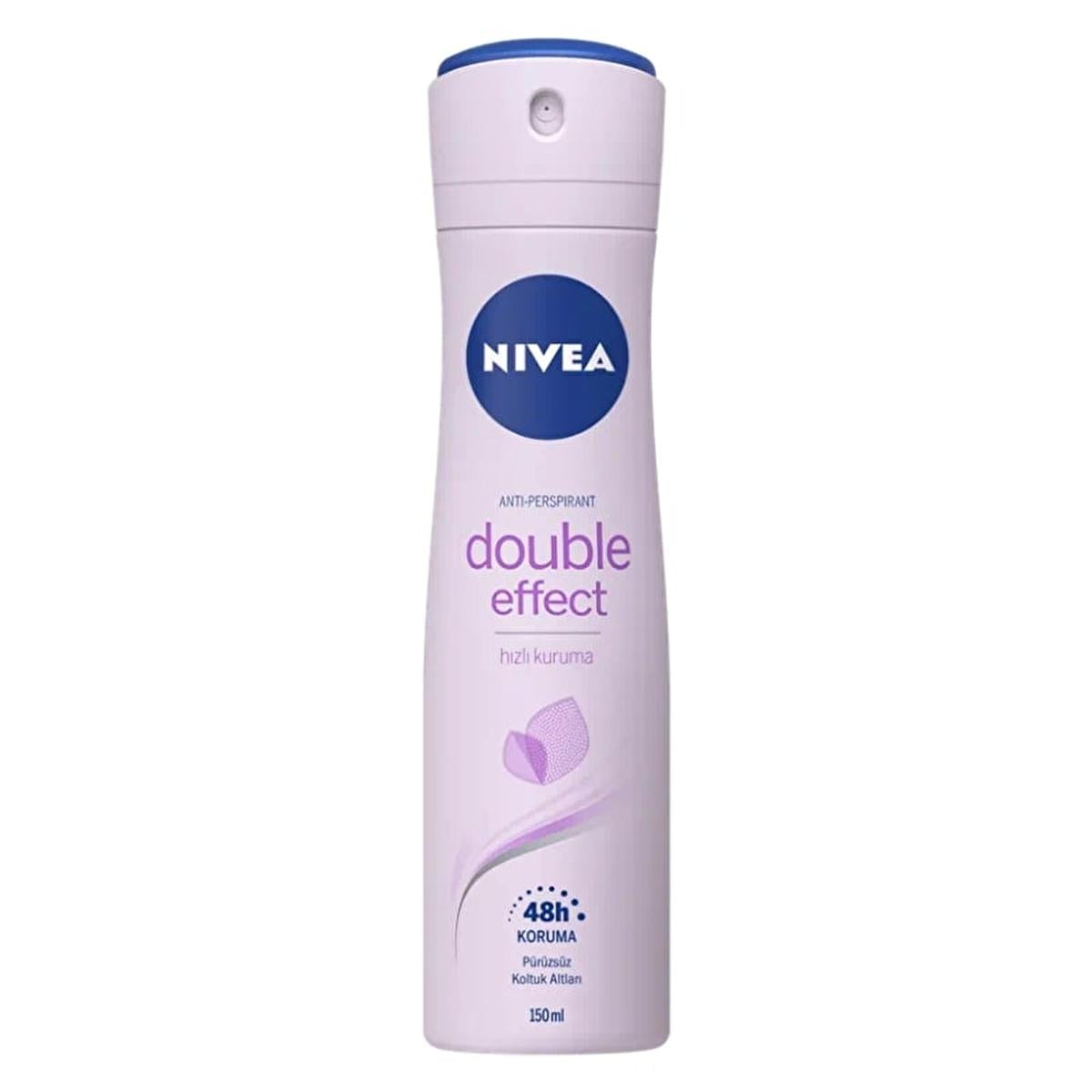 nivea double effect women's deodorant spray, nivea deodorant smooth underarms, nivea women's deodorant 5.07 fl oz Nivea Double Effect Women's Deodorant Spray - 48 Hour Protection for Smooth Skin | 5.07 fl. oz. Nivea Double Effect Women's Deodorant Spray 150 ml nivea, women-deodorant, 48-hour-protection, smooth-skin, alcohol-free, dermatologically-tested, avocado-extract, antiperspirant-spray, personal-care, ai-generated