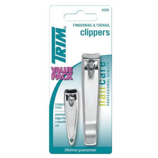 Trim Nail Clipper Set for Fingernails & Toenails 2-Pack