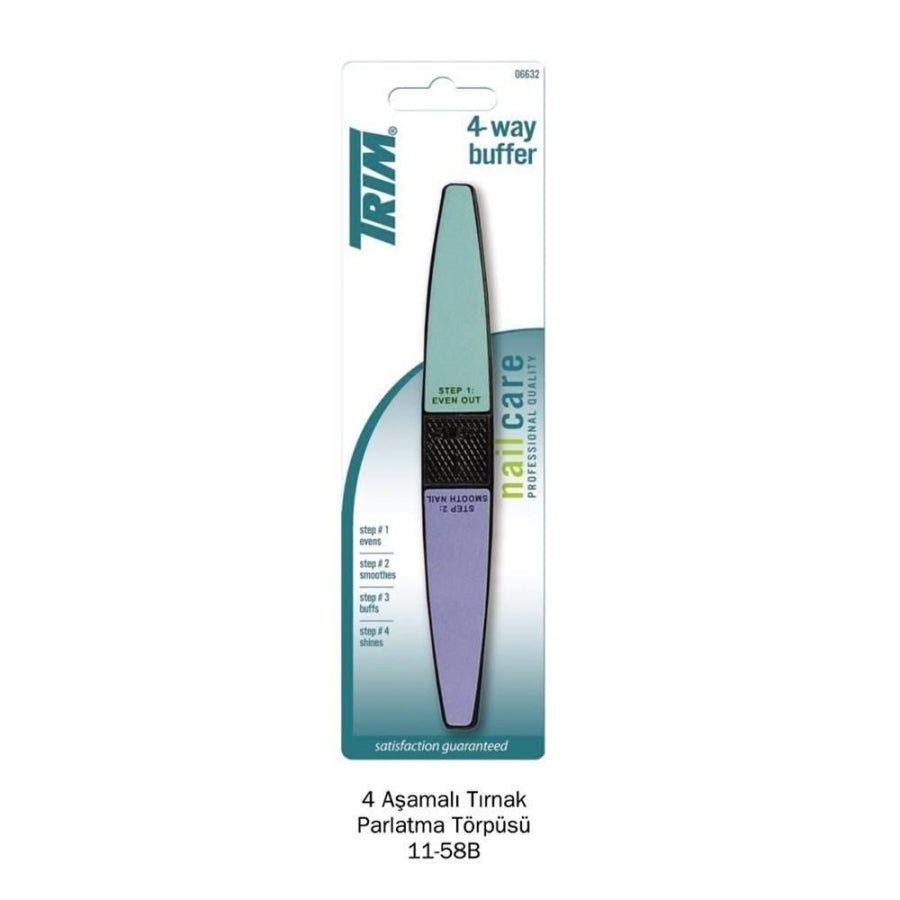 Trim 4-Way Nail Buffing Block for Smooth and Shiny Nails