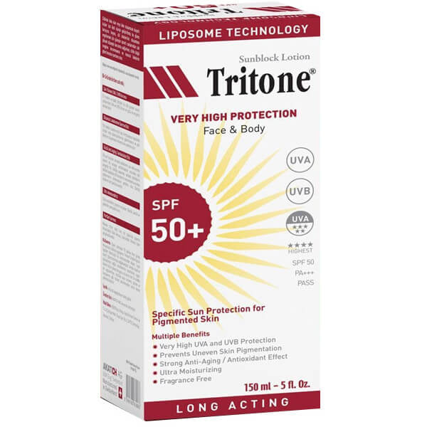 Tritone SPF 50 Sunscreen Lotion for Sun Protection 150ml
