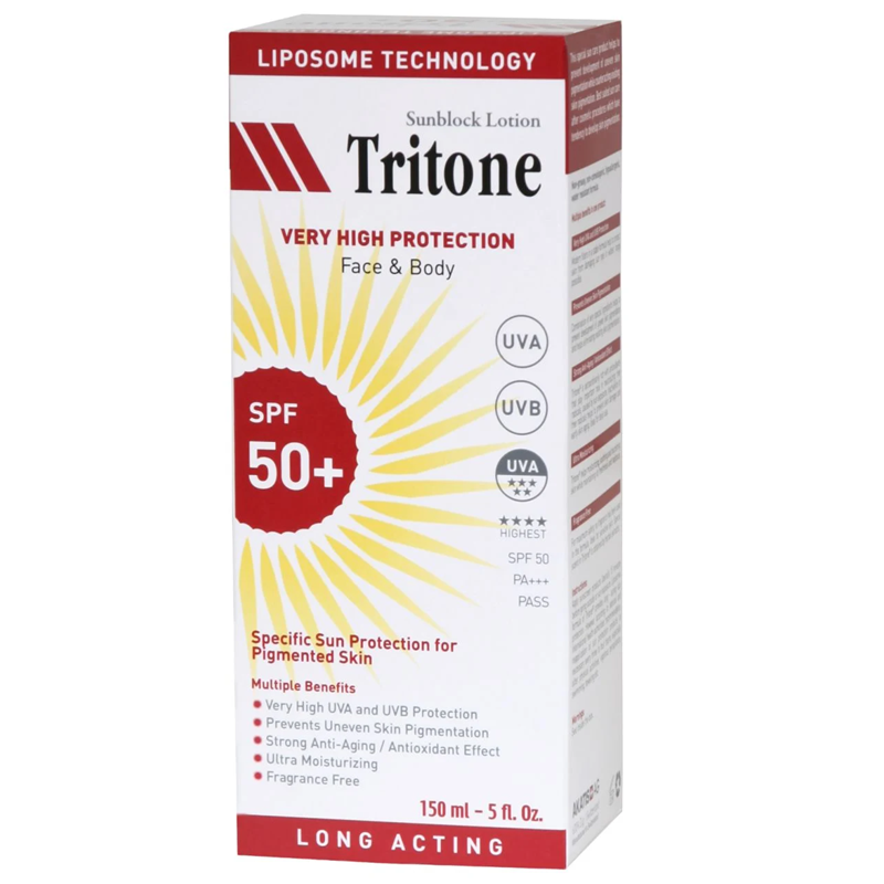 Tritone SPF 50+ Sunscreen Lotion with Niacinamide 150 ml