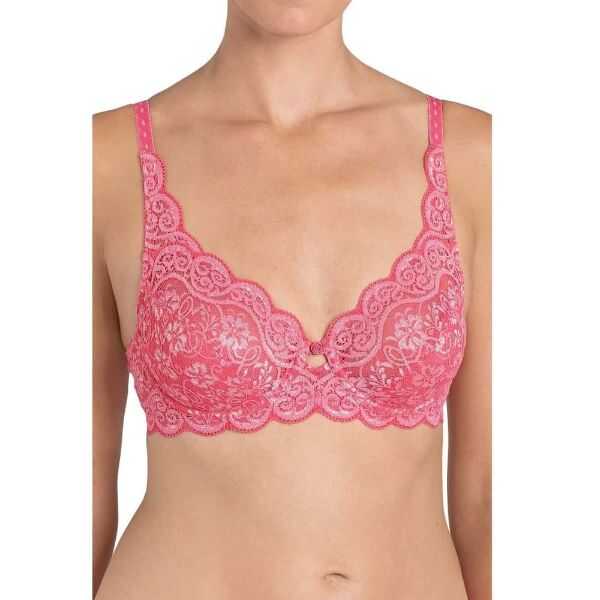 Triumph Amourette 300W Lace Underwire Bra Coral