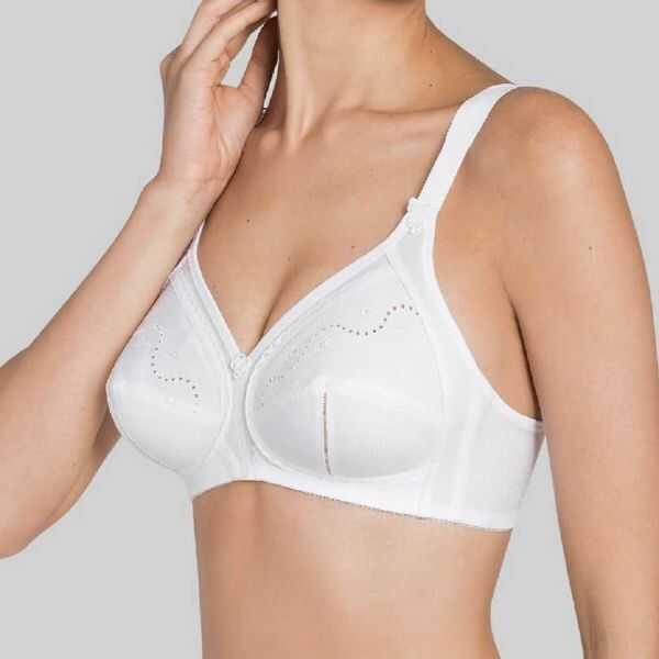 Triumph Doreen Cotton Classic Support Bra in White