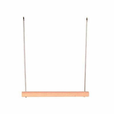 Trixie Wooden Trapezoid Bird Perch with Metal Hooks 12x13 cm