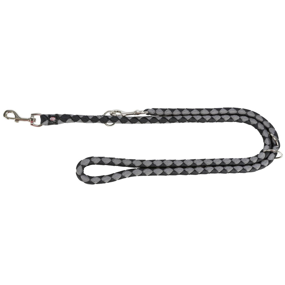 Trixie Cavo Adjustable Dog Leash 18mm 2M for Large Dogs L-XL Black-Grey