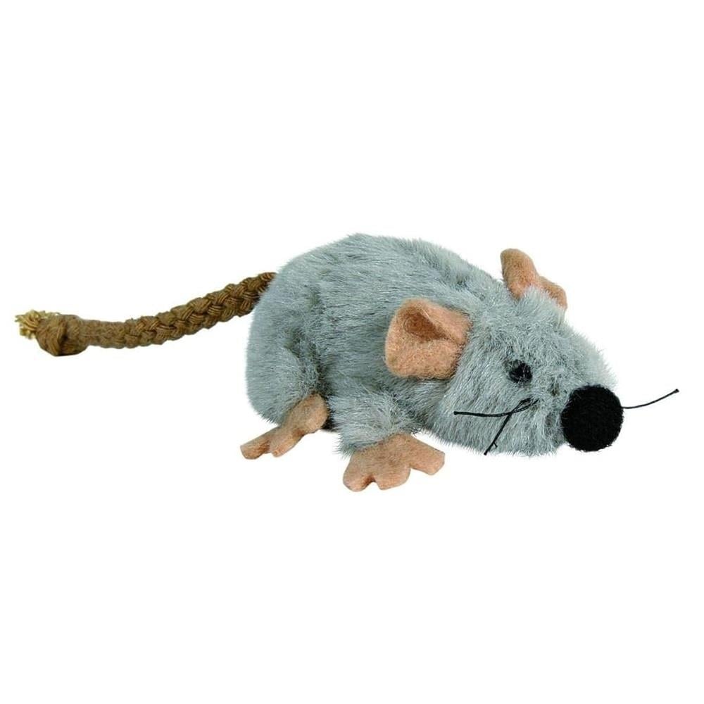 Trixie Plush Mouse Cat Toy for Natural Hunting Play 7cm