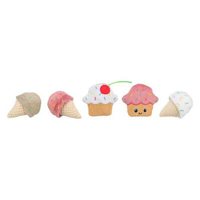 Trixie Catnip Ice Cream Plush Toy with Rustling Sound 7cm