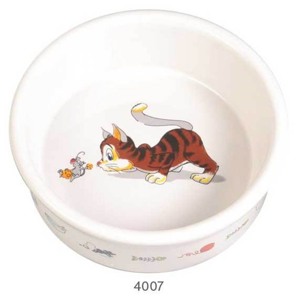 Trixie Ceramic Cat Bowl for Food and Water 11cm 0.2L
