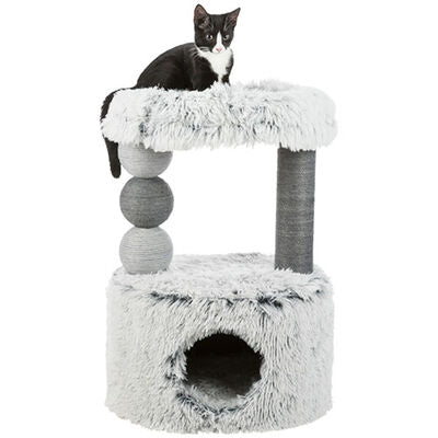 Trixie Cat Scratching Post and Bed Plush Gray 73 cm
