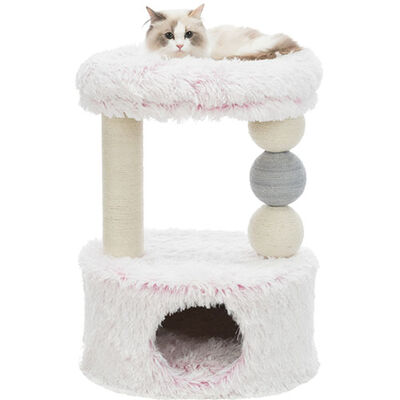Trixie Cat Scratching Post and Bed White & Pink 73 cm
