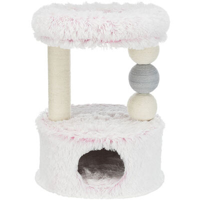 Trixie Cat Scratching Post and Bed White & Pink 73 cm