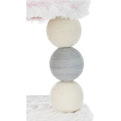 Trixie Cat Scratching Post and Bed White & Pink 73 cm