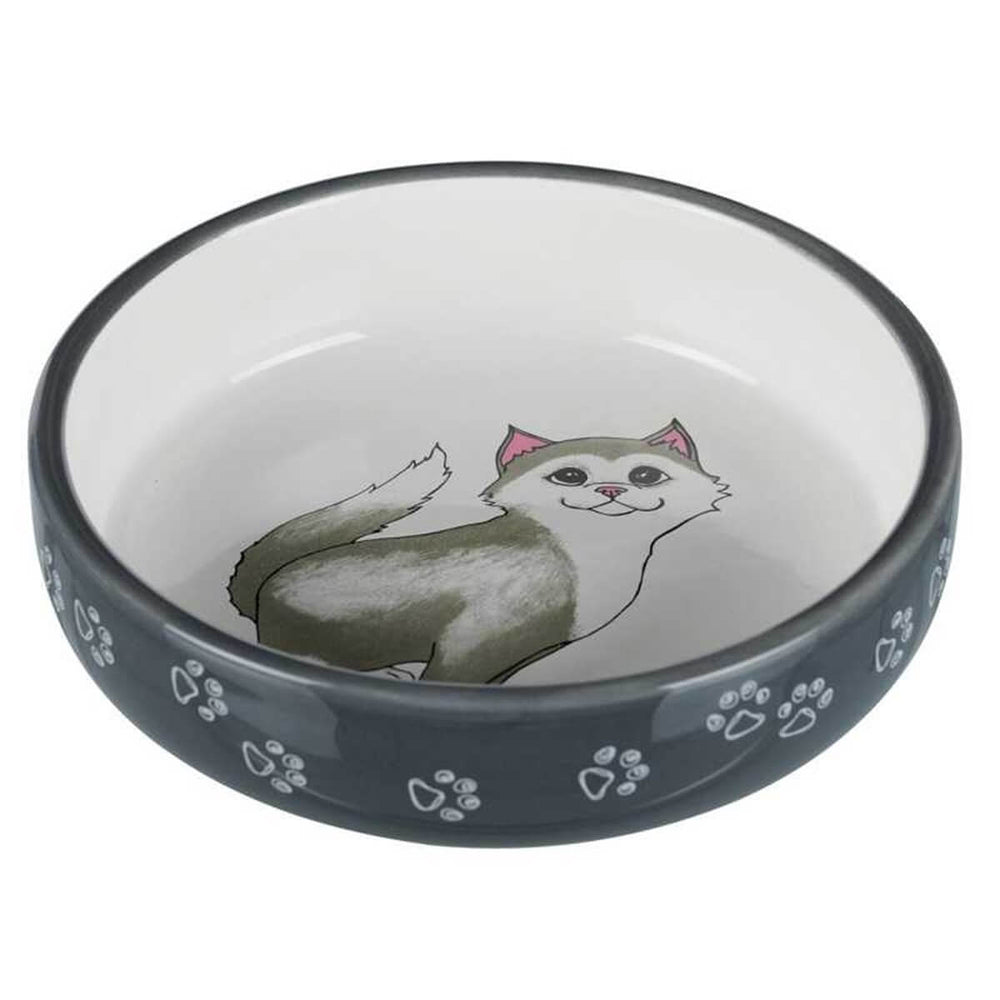 Trixie Ceramic Short-Nosed Cat Bowl Whisker-Friendly 0.3L