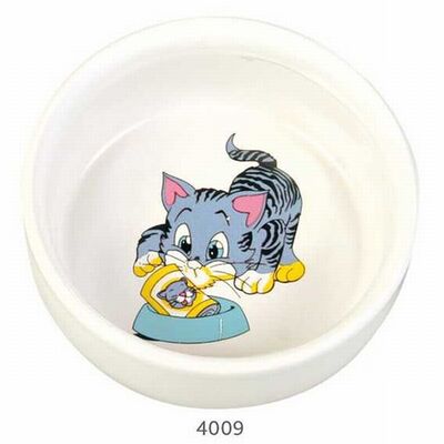 Trixie Kitten Ceramic Food and Water Bowl 0.3L 11cm
