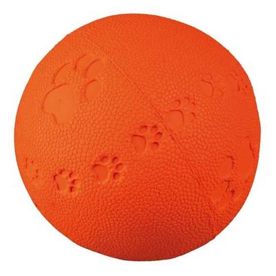 Trixie Natural Rubber Squeaky Dog Toy Ball 9cm