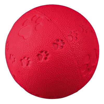 Trixie Natural Rubber Squeaky Dog Toy Ball 9cm