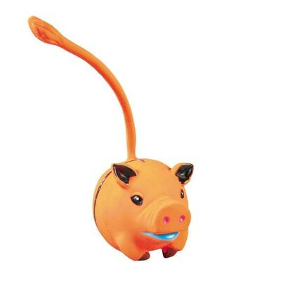 Trixie Squeaky Latex Animal Dog Toy with Tail 6 cm