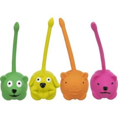 Trixie Squeaky Latex Animal Dog Toy with Tail 6 cm