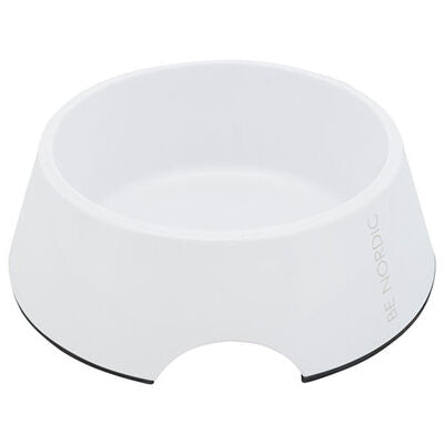 Trixie Melamine and Stainless Steel Pet Bowl White 0.2L