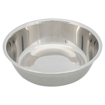 Trixie Melamine and Stainless Steel Pet Bowl White 0.2L