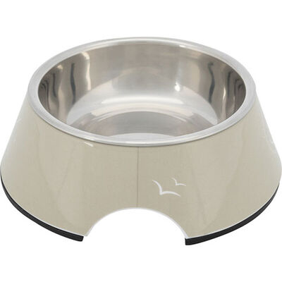 Trixie Melamine and Stainless Steel Dog Bowl Sand Beige 0.8L