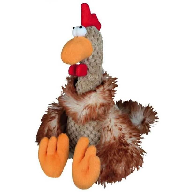 Trixie Plush Squeaky Rooster Dog Toy Soft Play Companion 22cm